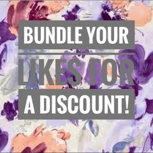Bundle your likes for a discount!❤️